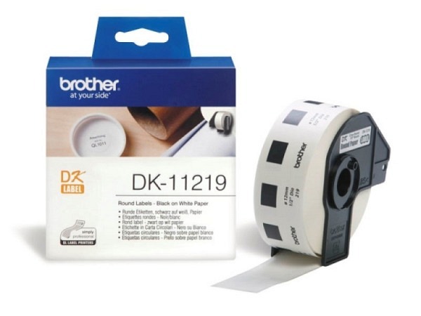 Etiketten Brother Originalnummer DK-11218 25,4mm rund