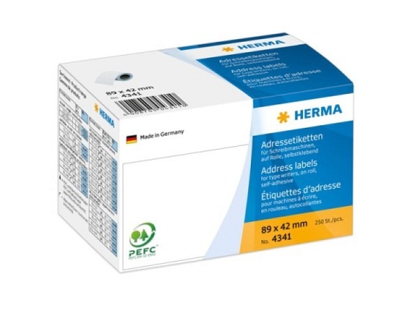 Etiketten Herma endlos Rolle 89x42mm 250Stk. 4341