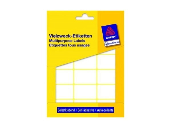 Etiketten Zweckform Büropackung, permanent, 24x38mm