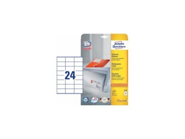 Etiketten Zweckform 36x70mm, weiss, Originalnummer 6122