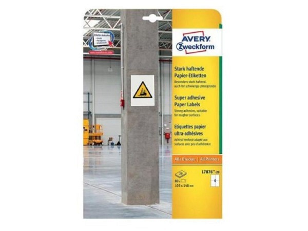 Etiketten Zweckform 10,5x14,8mm, weiss, Originalnummer L7876-20