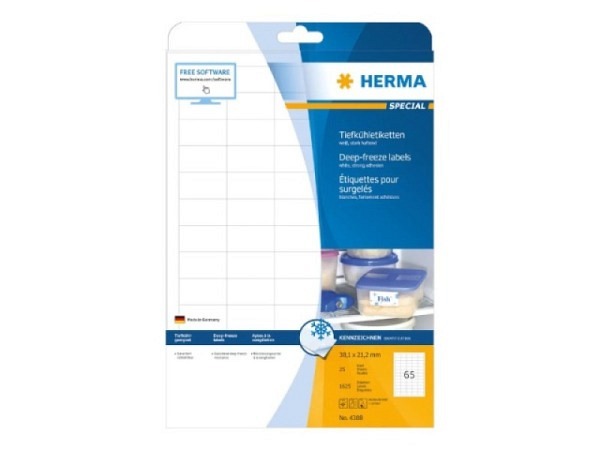 Etiketten Herma Special Tiefkühletiketten A4 21,2x38,1mm