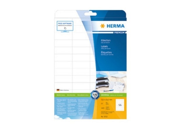 Etiketten Herma Premium A4 21,2x52,5cm