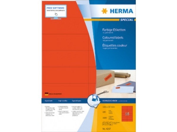 Etiketten Herma Premium A4, permanent, 78,7x139,7mm, weiss