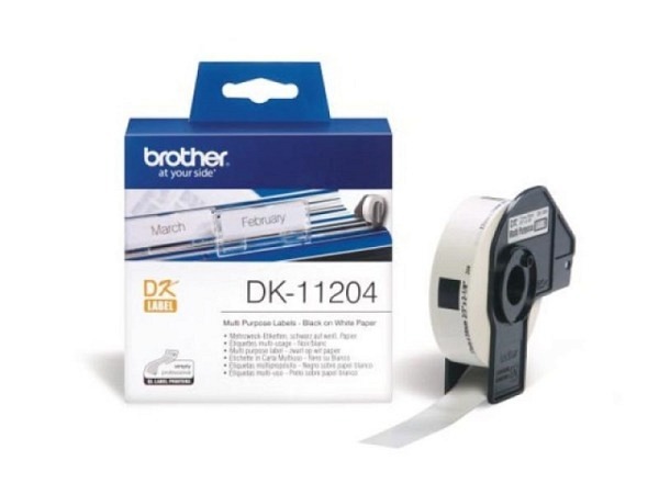 Etiketten Brother Originalnummer DK-11204 17x54mm weiss