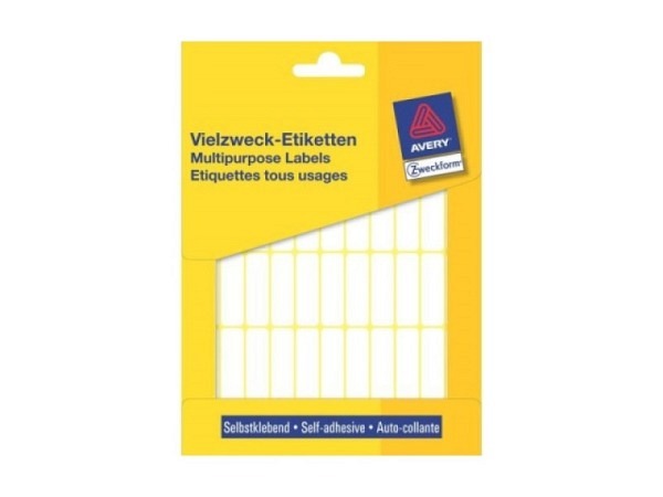 Etiketten Zweckform Kleinpackung 32x10mm weiss