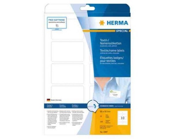 Etiketten Herma Special Namensetiketten A4, 50x80mm