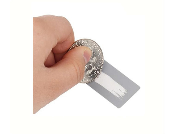 Etiketten Rubbelaufkleber Grau 112Stk. 23x42mm