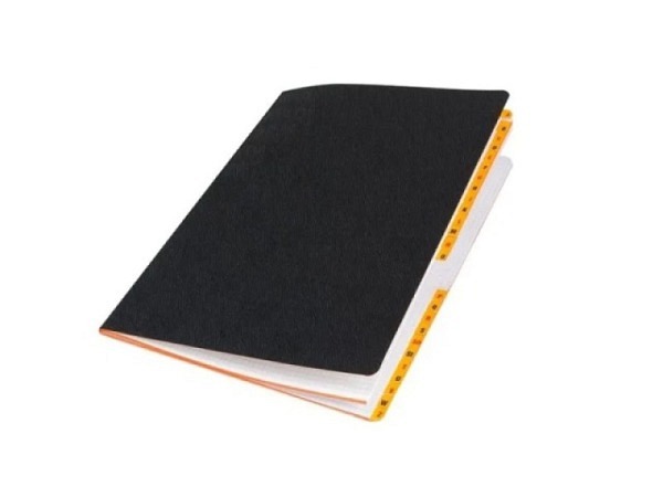 Wachstuchheft mit Register 21x29,7cm