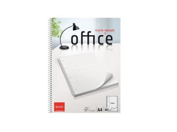 Heft Elco College Office 5mm kariert, Papier hochweiss