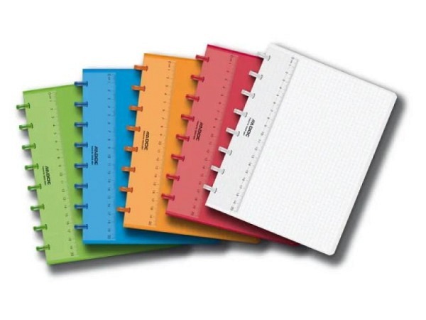 Heft Adoc Pap-Ex Colorlines ohne Register A5 farblos