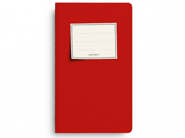 Notizheft Leuchtturm Jottbook Pur Pocket dotted cherry 3er pack