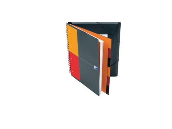 Notizbuch Oxford Organizerboox A4 5mm kariert weiss