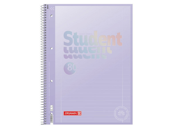 Heft Brunnen Collegeblock Premium Student A4 liniert pastelllila