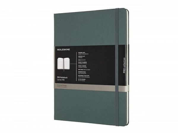 Notizbuch Moleskine Pro Kollektion X-Large Hardcover waldgrün