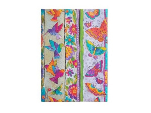 Notizbuch Paperblanks Laurel-Burch-Kollektion, Kolibri und Schmetterlinge Midi