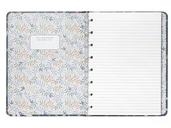 Notizbuch Filofax Notebook Botanical A5 Blau