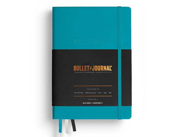 Notizbuch Leuchtturm Bullet Journal Edition 2 medium punktkariert Turquoise