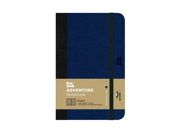 Notizbuch Flexbook Adventure 13x21cm liniert Royal Blue