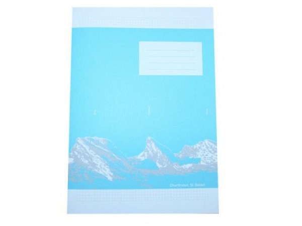 Heft Ingold Biwa Schreibpapier A4 4mm kariert mit Rahmen