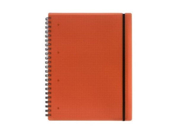 Heft Kolma Easy Spiralbindung A4 5mm kariert 100Blatt rot