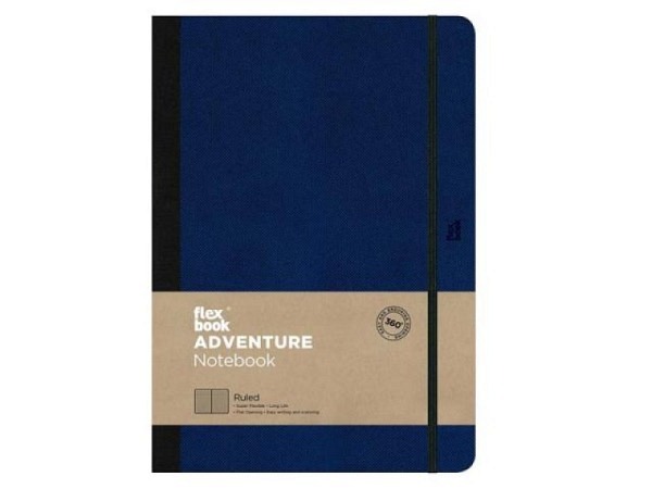 Notizbuch Flexbook Adventure 17x24cm liniert royal blue