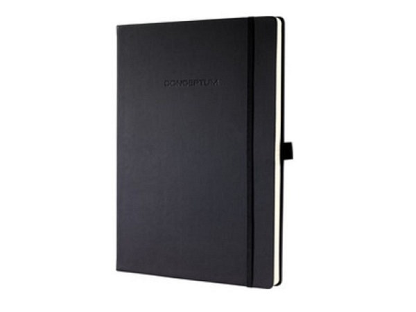 Notizbuch Sigel Conceptum A4 kariert schwarz, Hardcover