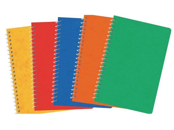 Heft Ursus Pressspanumschlag Spirale A7 4mm kariert