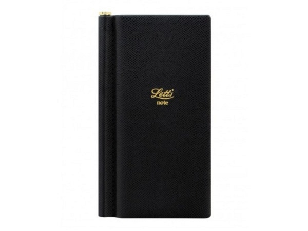 Notizbuch Letts Legacy Slim schwarz 15,2x8,5cm