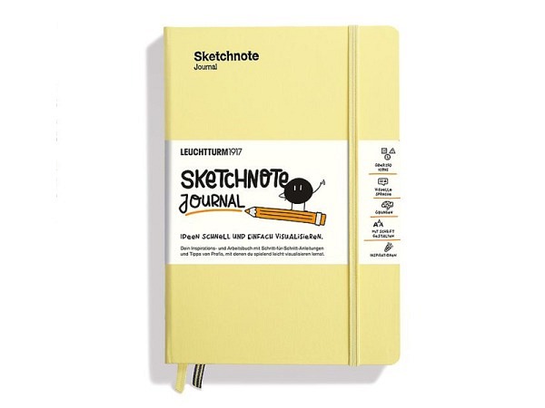 Notizbuch Leuchtturm Medium Sketchnote Journal Hardcover Vanilla