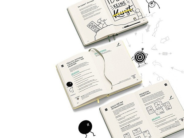 Notizbuch Leuchtturm Medium Sketchnote Journal Hardcover Vanilla