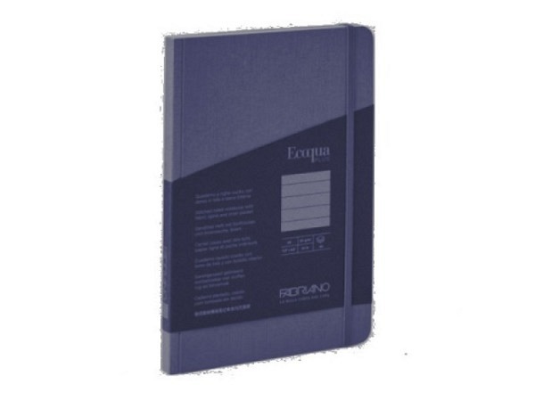 Heft Fabriano EcoQua Stoffrücken A5 liniert Dark Blue 04