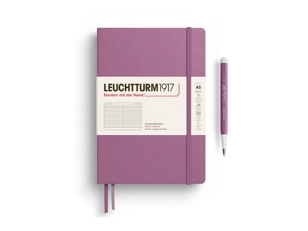 Notizbuch Leuchtturm Medium liniert Hardcover dusty rose