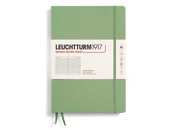 Notizbuch Leuchtturm Composition B5  liniert Salbei Hardcover