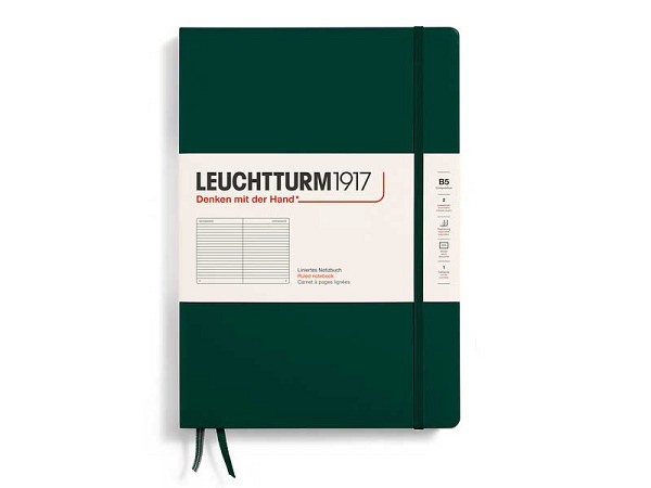 Notizbuch Leuchtturm Composition B5 liniert Forest Green Softcover