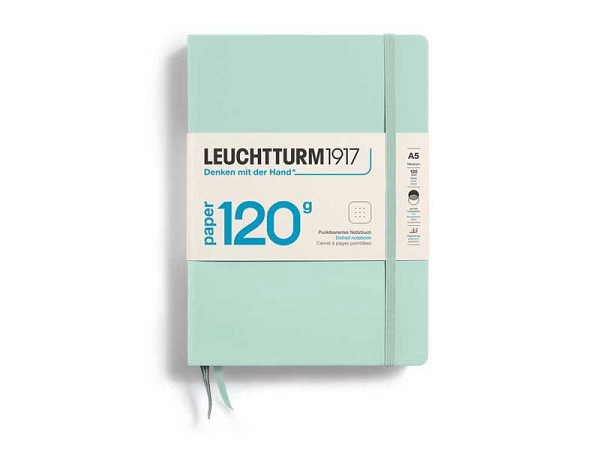 Notizbuch Leuchtturm Edition120 medium punktkariert Mint Green 145x210mm Hardcover