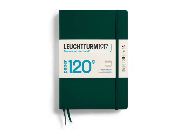 Notizbuch Leuchtturm Edition120 medium liniert Forest Green 145x210mm Hardcover