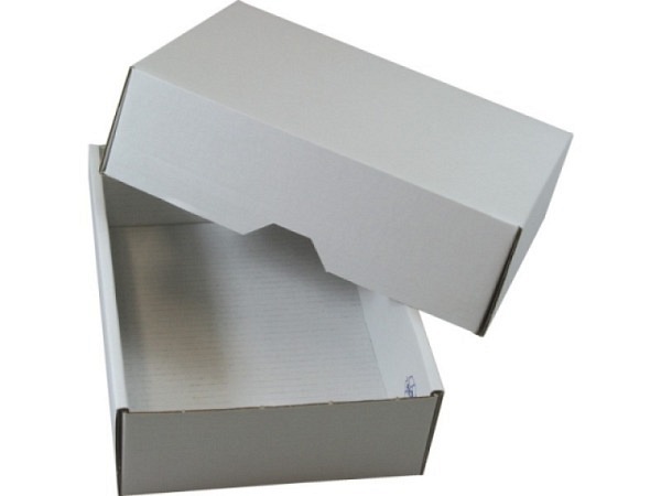 Schachtel Stulp Wellkarton weiss A5 4,5cm hoch