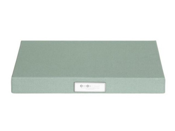 Schachtel Bigso Box Leinenbezug Sven Soft Teal mint A4