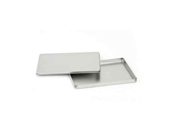 Dose Blech rechteckig A6 155x115mm mit abgerunde..