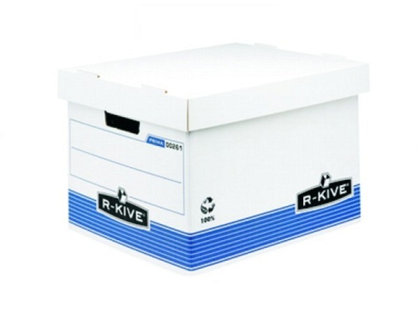 Schachtel Fellowes Archivbox weiss/blau