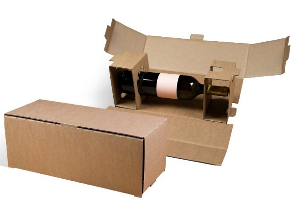 Schachtel Vino Pac braun 