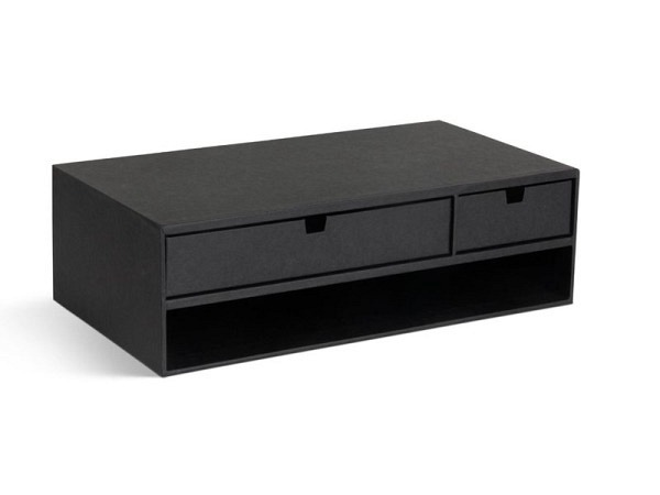 Monitorständer Bigso Box Leinenbezug Ted Charcoal