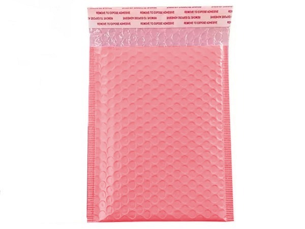 Luftpolstertüte metallisch matt 10,5x17,5cm rosa pink