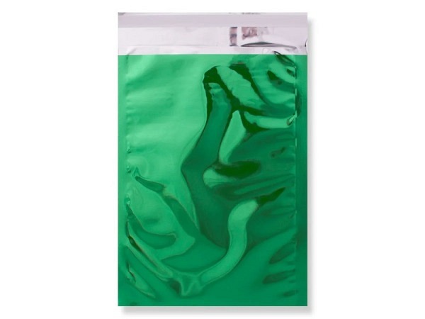 Versandtasche metallic grün 22,9x16,2cm