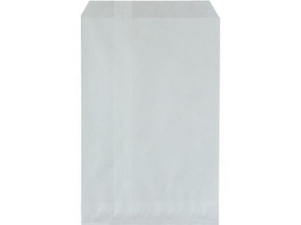 Flachbeutel weiss 14x27,5cm 100 Stk.