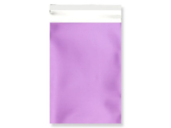 Versandtasche metallic lila 25x18cm