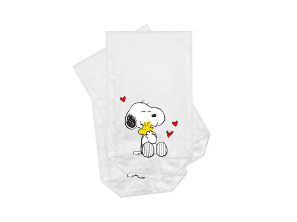Kreuzbodenbeutel Braun&Company Peanuts Snoopy mit Woodstock 11,5x19cm 10Stk.