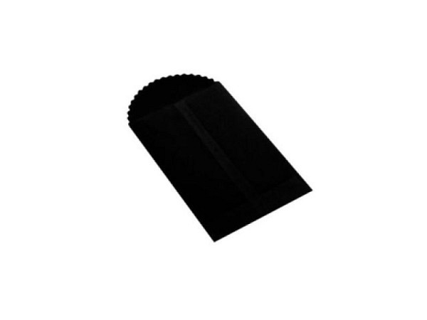 Flachbeutel Artoz Papier schwarz 6er Set 13,5x9cm