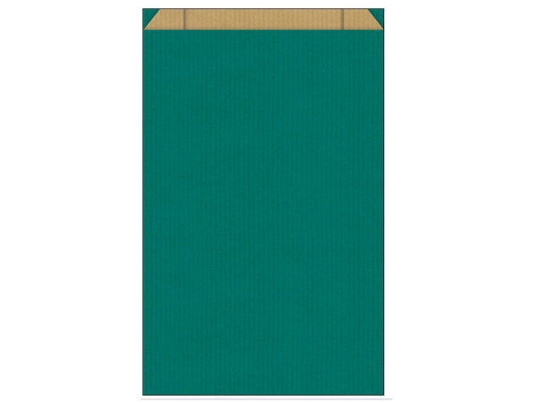Flachbeutel Beaumont Kraftpapier Lagune 16x8x27cm 